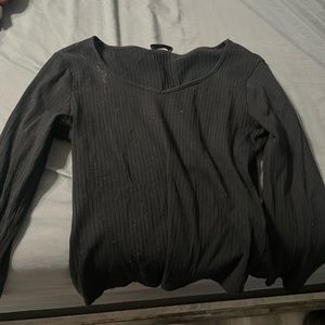 Plain black long sleeve from shein